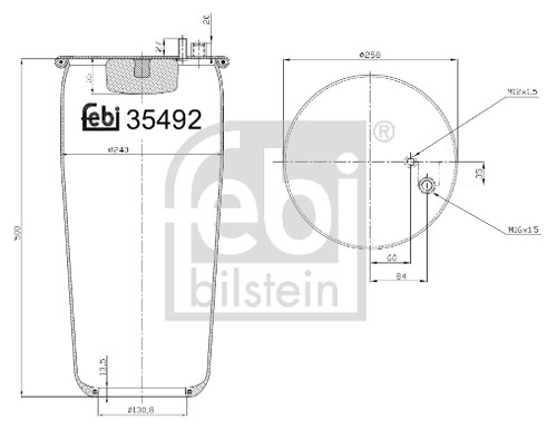 Febi 35492 rear air - febi,