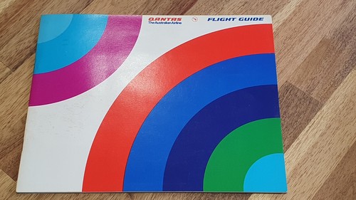 Qantas flight guide 1970s - in,