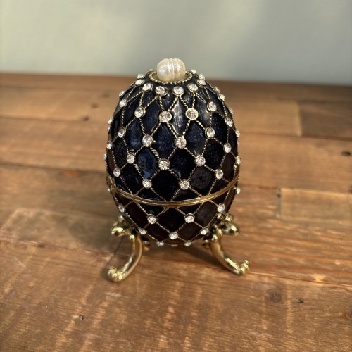 Fabergé style blue egg - blue,