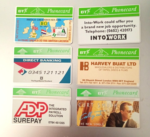 Telephone cards - x,