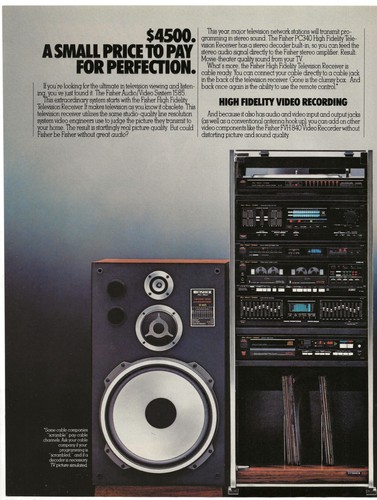 Vintage page fisher home - 2-page, ad