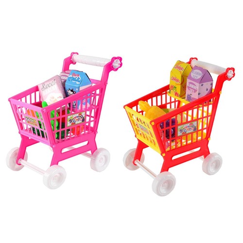 Kids shopping cart trolley set - cart,