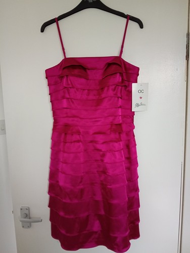 Oleg cassini ruffle dress - cassini,