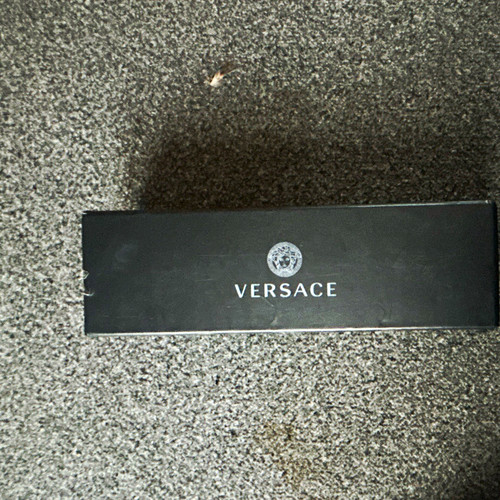 Versace gold tone round - tone, medusa