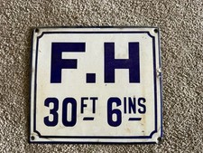 Enamel Sign