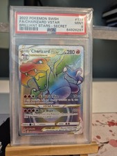 Charizard VSTAR 174/172 Rainbow Secret Rare Brilliant Stars PSA 9 MINT