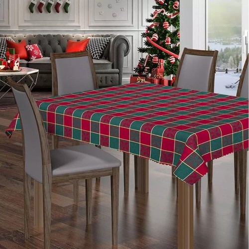 Christmas tartan holly motif - christmas,