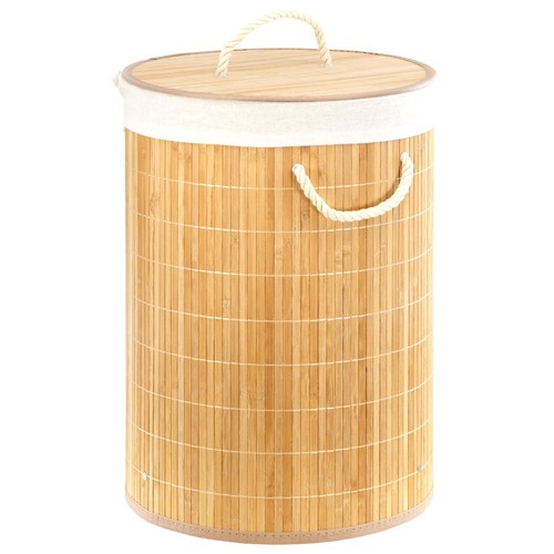 Bamboo laundry basket - bamboo, with