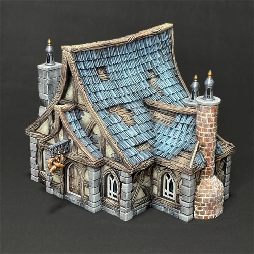 32mm scale bakery building - scale,