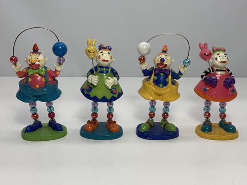 Whimsical resin bead clown - whimsical,