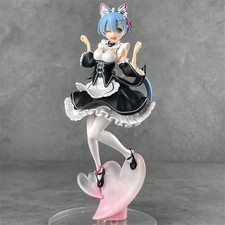 Rem Re:Zero Cat Ears Figure 22.5cm Doll Cute Starting Life In A Different World
