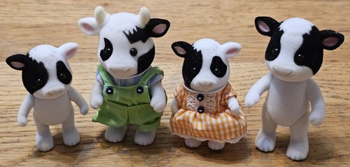 Sylvanian cow family figures - sylvanian,