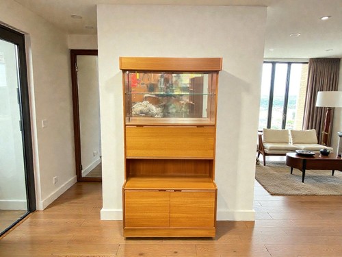 Mid century vintage teak bar - vintage,