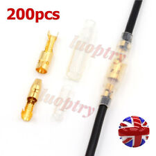200PCS Motorcycle Car Terminals Male & Female Wire Bullet Crimp Connectors Kit