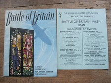 BATTLE OF BRITAIN - RAFA souvenir programme - 1949 Battle of Britain week