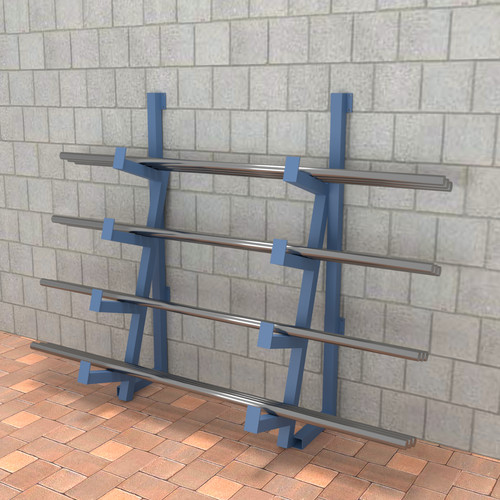 Cantilever wall rack with - wall,