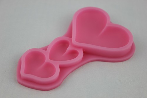 Hearts mould triple stack - hearts,