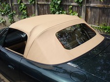 Mazda Mx5 MK2 - Soft Top Beige Vinyl Hood with Heated Rear Glass Window