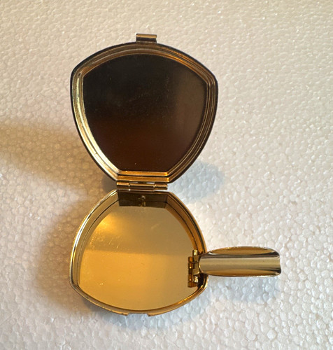 Vintage floral compact mirror - vintage,
