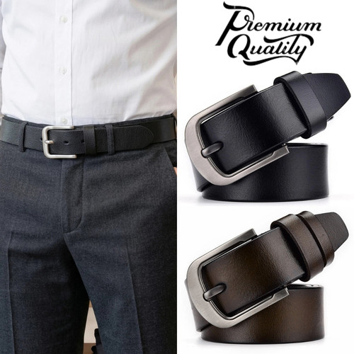 Mens genuine leather belt - mens,