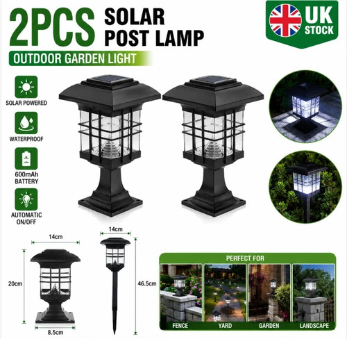 2pcs outdoor solar - 2pcs, lights