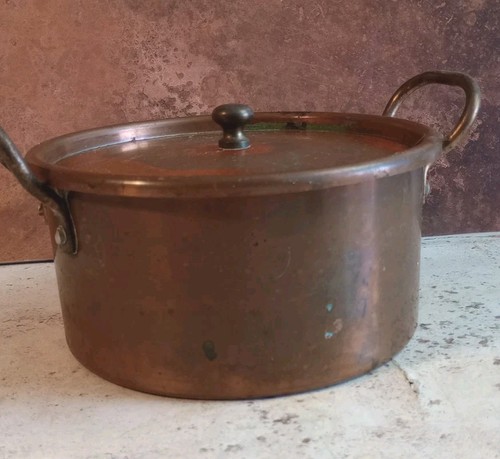 Vintage copper pan - vintage, saucepan