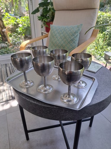 Set six 2stainless steel - of,