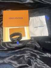 LV Shiny Logo Leather Strap