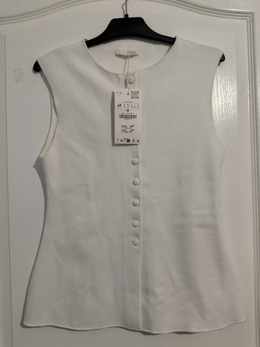 Zara women white waist - waist, coat