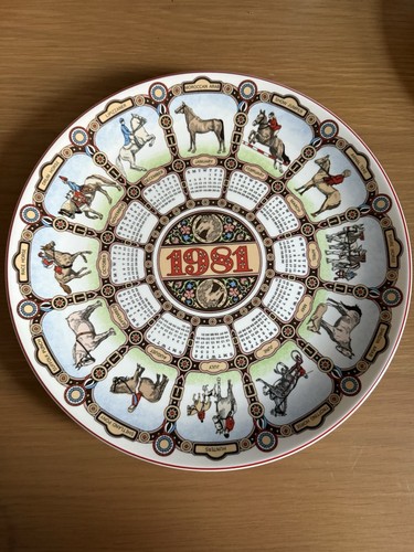 Wedgwood calendar plate - plate, year