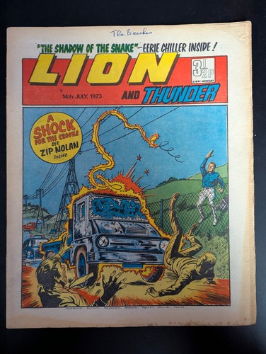 Lion and thunder - thunder, comic