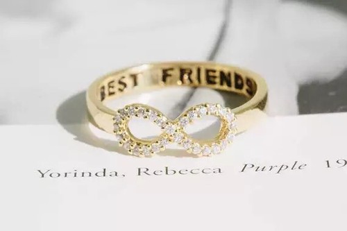 Gold infinity best friends - infinity,
