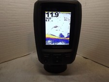 A GARMIN Fishfinder/sonar.  ECHO 300C. Head unit & mounting base. colour. GWO