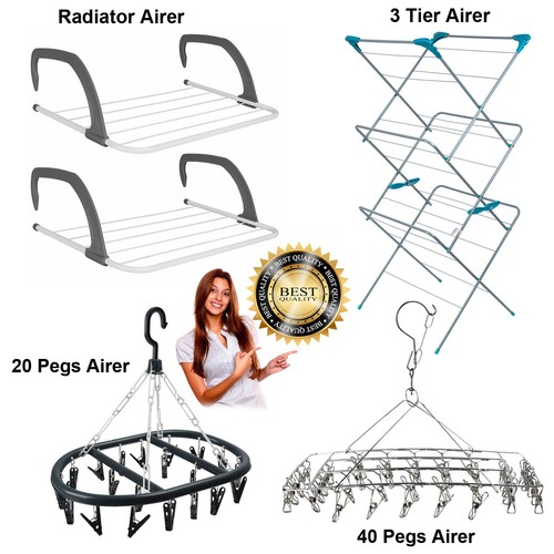Tier radiator clothes airer - 3,