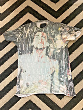 SUPER RARE DISTRESSED LOOK ELVIS JESUS IGGY T SHIRT IN SMALL