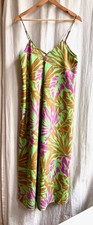 Zara Printed Green Leaf Pink