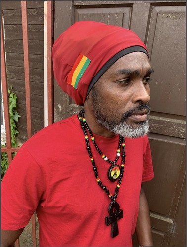 Bright red rasta turban - bright,