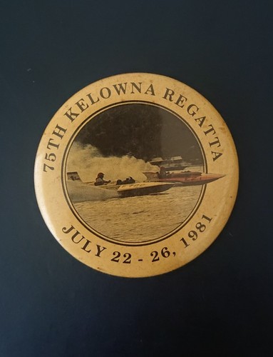 1981 vintage round pin - vintage, 2"