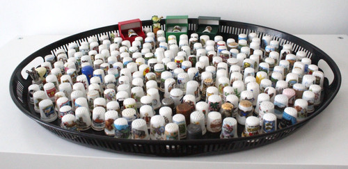 Job lot 222 thimbles - of,