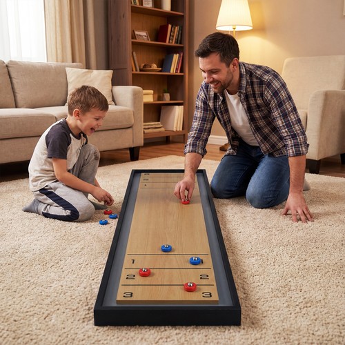 Shuffleboard and curling in - and,