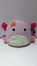 Squishmallows Cailey Crab the Pink Purple Beach Crab Plush Squishy Soft Toy 7.5”