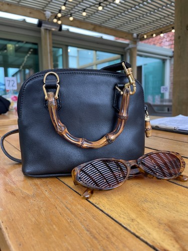 Gucci vintage bamboo 2way - gucci,