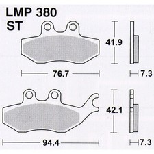 Athena Brake Pads Rieju 50 NKD