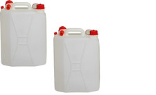 2 x 25 Litre Anti Glug Jerry