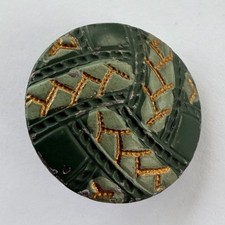 Green & gold vintage Enamel