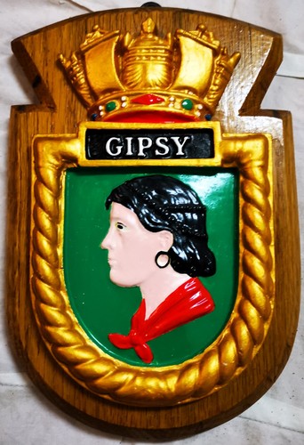 Hms gipsy ship crest - crest, plaque