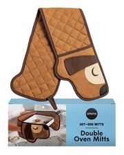 Double Oven Gloves Dachshund