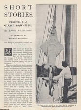 FIGHTING A GIANT SAW FISH IN