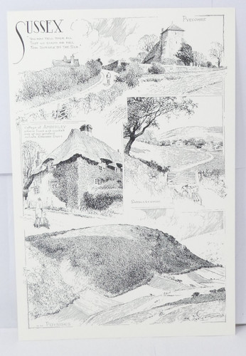 Sussex landscape print - landscape,