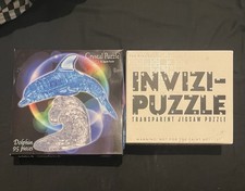 Invisible Transparent Jigsaw Puzzle 500 Pieces & Crystal Dolphin 3d Puzzle